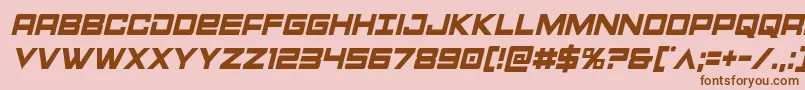 Montroccondital Font – Brown Fonts on Pink Background