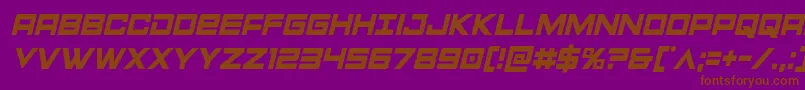 Montroccondital Font – Brown Fonts on Purple Background