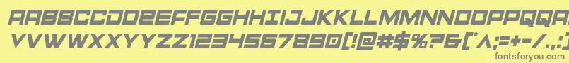 Montroccondital Font – Gray Fonts on Yellow Background