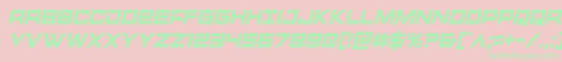 Montroccondital Font – Green Fonts on Pink Background