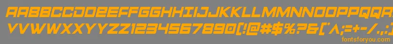 Montroccondital Font – Orange Fonts on Gray Background