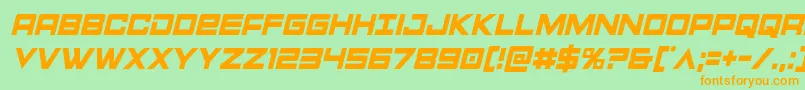 Montroccondital Font – Orange Fonts on Green Background