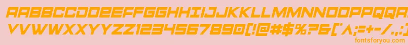 Montroccondital Font – Orange Fonts on Pink Background
