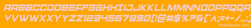Montroccondital Font – Pink Fonts on Orange Background