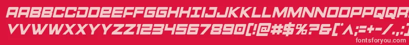Montroccondital Font – Pink Fonts on Red Background