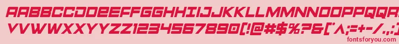 Montroccondital Font – Red Fonts on Pink Background