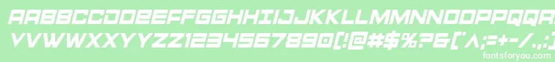 フォントMontroccondital – 緑の背景に白い文字