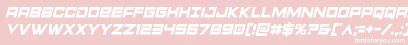 Montroccondital Font – White Fonts on Pink Background