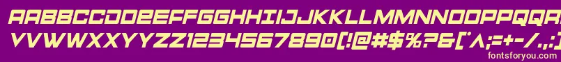 Montroccondital Font – Yellow Fonts on Purple Background