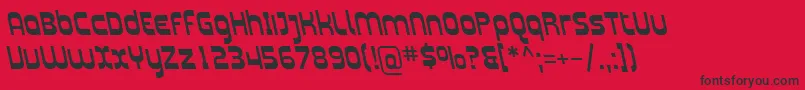 fuente SfplasmaticarevItalic – Fuentes Negras Sobre Fondo Rojo