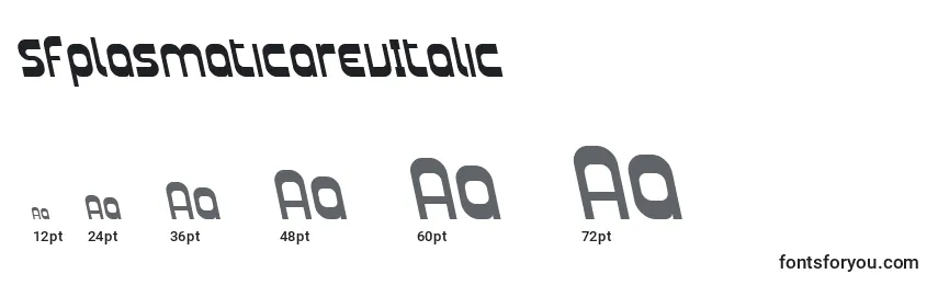 Размеры шрифта SfplasmaticarevItalic