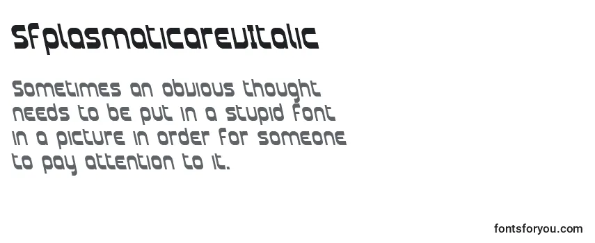 SfplasmaticarevItalic Font