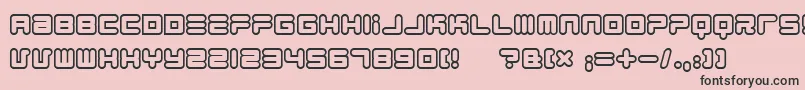 1900.80.5 Font – Black Fonts on Pink Background