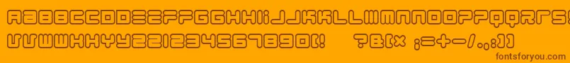 1900.80.5 Font – Brown Fonts on Orange Background