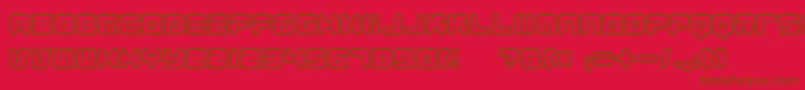 1900.80.5 Font – Brown Fonts on Red Background