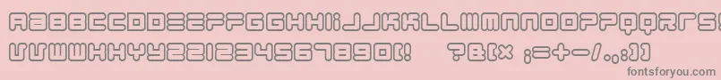 1900.80.5 Font – Gray Fonts on Pink Background