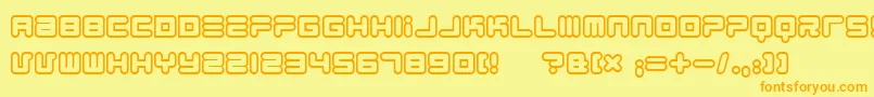 1900.80.5 Font – Orange Fonts on Yellow Background