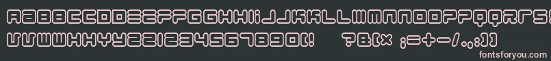 1900.80.5 Font – Pink Fonts on Black Background