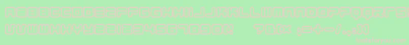 1900.80.5 Font – Pink Fonts on Green Background