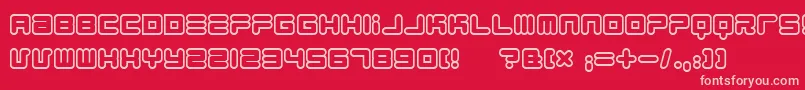 1900.80.5 Font – Pink Fonts on Red Background
