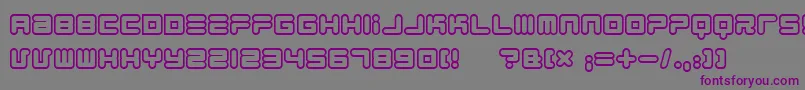 1900.80.5 Font – Purple Fonts on Gray Background