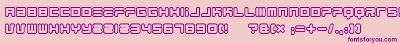1900.80.5 Font – Purple Fonts on Pink Background