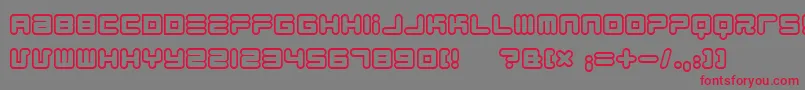1900.80.5 Font – Red Fonts on Gray Background