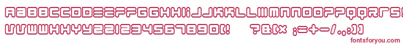 フォント1900.80.5 – 白い背景に赤い文字