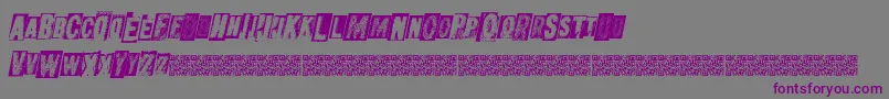 Metalblockultra Font – Purple Fonts on Gray Background