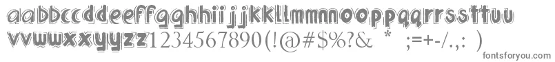 UrbanJungle Font – Gray Fonts on White Background