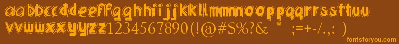 UrbanJungle Font – Orange Fonts on Brown Background