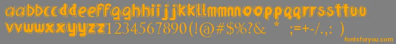 UrbanJungle Font – Orange Fonts on Gray Background
