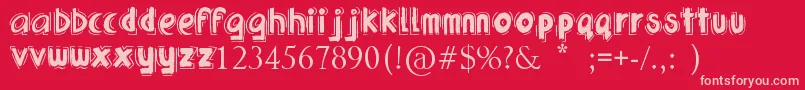UrbanJungle Font – Pink Fonts on Red Background