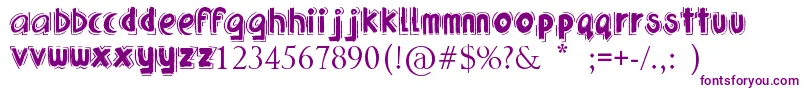 Шрифт UrbanJungle – фиолетовые шрифты