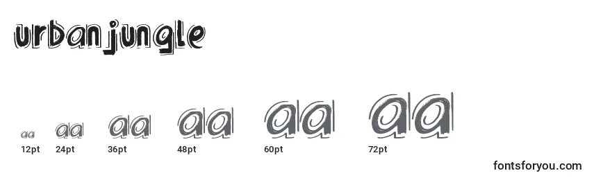 UrbanJungle Font Sizes