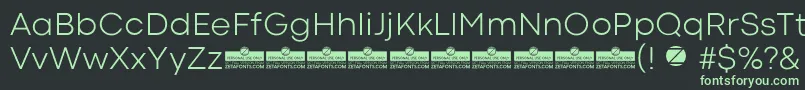 CodecColdLightTrial Font – Green Fonts on Black Background