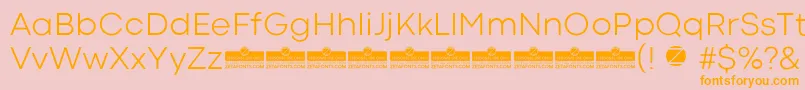 CodecColdLightTrial Font – Orange Fonts on Pink Background