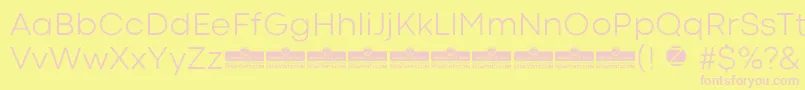 CodecColdLightTrial Font – Pink Fonts on Yellow Background