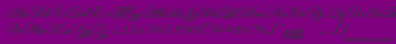 EasyStreetEpsBold-Schriftart – Schwarze Schriften auf violettem Hintergrund