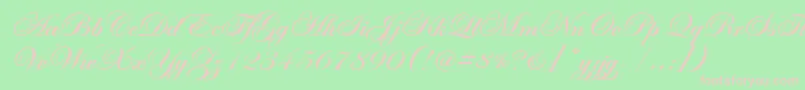 EasyStreetEpsBold Font – Pink Fonts on Green Background