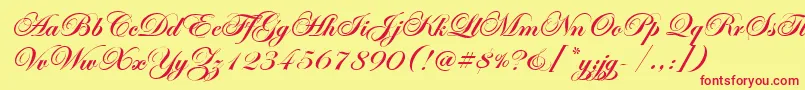 fuente EasyStreetEpsBold – Fuentes Rojas Sobre Fondo Amarillo