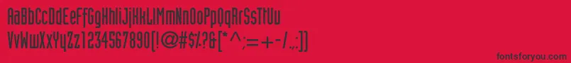 Blitsonec Font – Black Fonts on Red Background