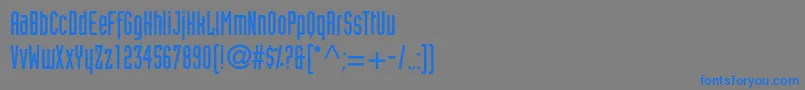 Шрифт Blitsonec – синие шрифты на сером фоне