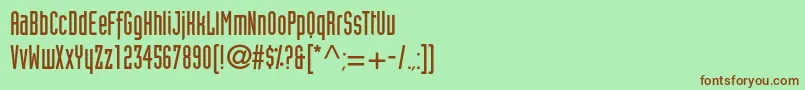 Шрифт Blitsonec – коричневые шрифты на зелёном фоне