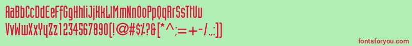 Шрифт Blitsonec – красные шрифты на зелёном фоне