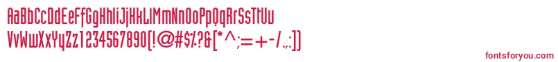 フォントBlitsonec – 白い背景に赤い文字