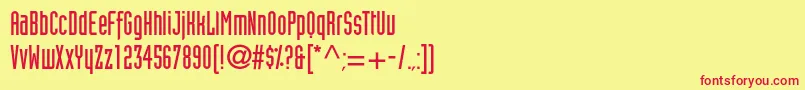 Blitsonec Font – Red Fonts on Yellow Background