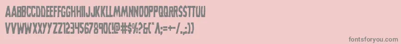 Grimghostcond-Schriftart – Graue Schriften auf rosa Hintergrund