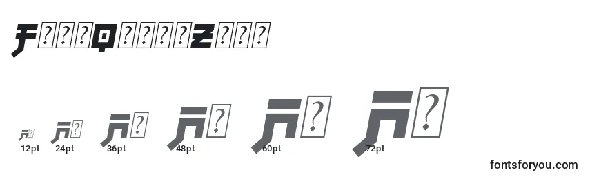 FujiQuakeZone Font Sizes