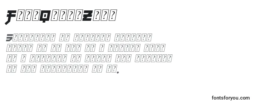 Обзор шрифта FujiQuakeZone